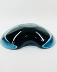 1950s BLUE PURPLE MURANO SOMMERSO GLASS BEAN BOWL