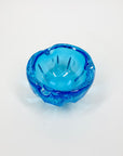 TURQUOISE MURANO PINCHED BOWL
