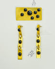 1970s CANADIAN BRUTALIST EARRINGS BROOCH SUITE BY MARTHA STURDY