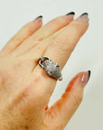 1980s STERLING SILVER PANTHER RING