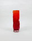 CASED RED BARK GLASS VASE
