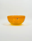 1960s ORANGE OPALESCENT GLASS BOWL BY ERIK HOGLUND FOR BODA