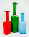 MIDCENTURY HOLMEGAARD ORANGE CASED GLASS GULVVASE