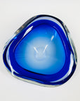 1950s COBALT BLUE MURANO SOMMERSO GLASS BOWL/ASHTRAY