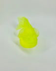URANIUM GLASS GOLDFISH PAPERWEIGHT