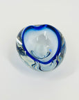 1950s MURANO COBALT BLUE SOMMERSO BOWL/ASHTRAY