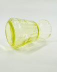 MIDCENTURY FINNISH URANIUM GLASS POSY VASE BY TAMARA ALADIN FOR RIIHIMAEN LASI