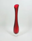 1960s ZEBRA SOMMERSO GLASS VASE BY VICKE LINDSTRAND FOR KOSTA BODA
