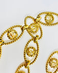 1990s CHANEL MATELASSE GOLD PLATED LOGO BELT
