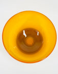 1960s ORANGE OPALESCENT GLASS BOWL BY ERIK HOGLUND FOR BODA