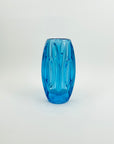 1960s SKLO UNION ROSICE LENS GLASS VASE BY RUDOLF SCHROTTER