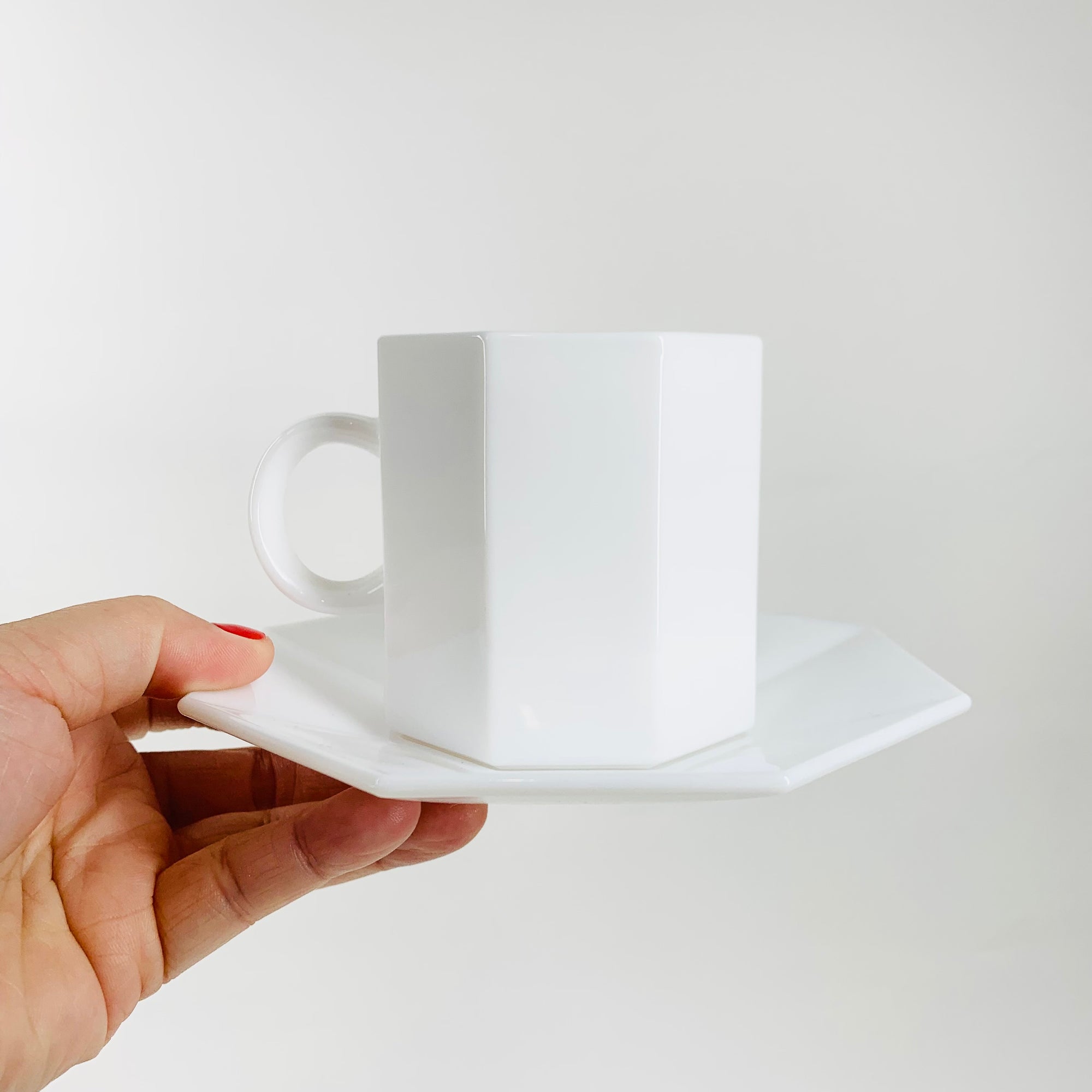 GLASS COFFEE CUP SET