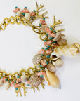 1960s SEASHELL CHARMS NECKLACE