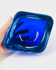 1950s COBALT BLUE MURANO SOMMERSO GLASS BOWL