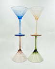 1960s HARLEQUIN MARTINI GLASSES