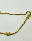 1980s CELINE TRIOMPHE HORSE CARRIAGE LINKS CHAIN NECKLACE