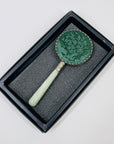 ANTIQUE JADE MINI HAND MIRROR