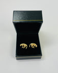 1950s 14K GOLD PANTHER STUD EARRINGS