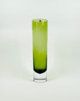 1970s IITTALA GREEN SOMMERSO GLASS VASE BY TAPIO WIRKKALA