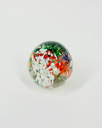 MCM MULTI SPATTER ART GLASS PAPERWEIGHT