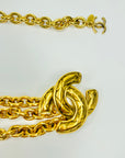 1990s CHANEL MATELASSE GOLD PLATED LOGO BELT