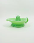 ANTIQUE AMERICAN GREEN JADEITE MILK URANIUM GLASS JUICER