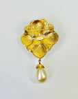 1994 RUNWAY CHANEL GRIPOIX TUTTI FRUITTI GLASS PEARL MUGHAL STYLE BROOCH