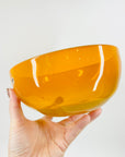 1960s ORANGE OPALESCENT GLASS BOWL BY ERIK HOGLUND FOR BODA