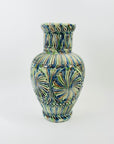 1990s F.VISSER TIE DYE PORCELAIN VASE