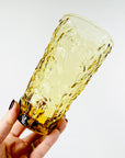 1970s ITALIAN AMBER BARK GLASSES