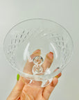 ANTIQUE ETCHED DIAMOND CRYSTAL COUPE