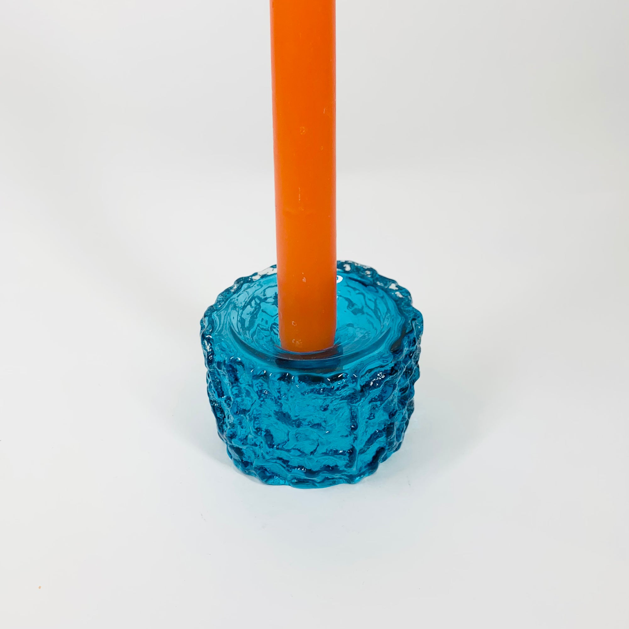 GEOFFREY BAXTER BARK GLASS CANDLE HOLDER