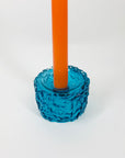 GEOFFREY BAXTER BARK GLASS CANDLE HOLDER