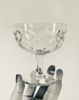 ANTIQUE ETCHED DIAMOND CRYSTAL COUPE