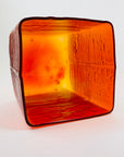 MCM SWEDISH ORANGE BARK GLASS VASE