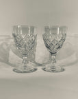 ANTIQUE CUT SCOTTISH CRYSTAL GLASSES