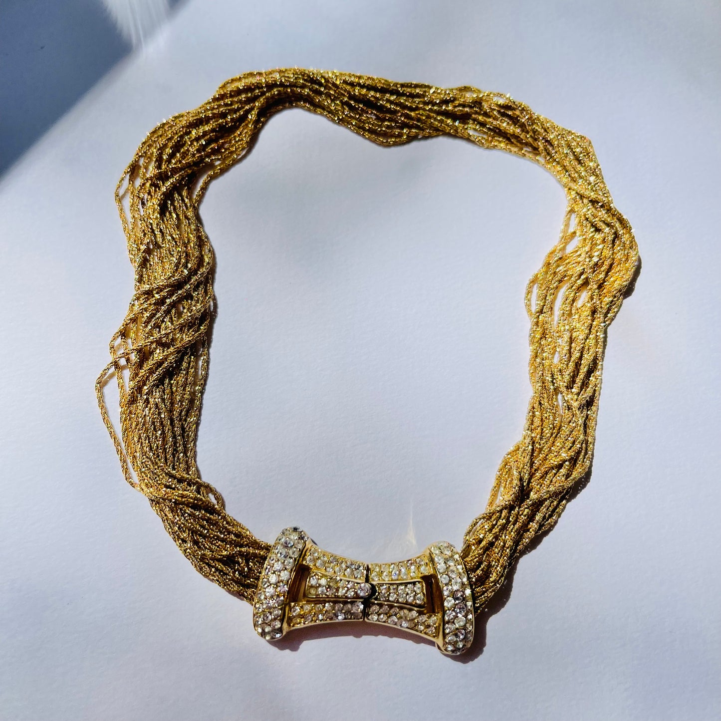 1975 CHRISTIAN DIOR MULTI-STRANDS STATEMENT NECKLACE