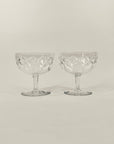 ANTIQUE ETCHED DIAMOND CRYSTAL COUPE