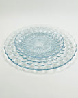 1950s ANCHOR HOCKING BLUE BUBBLE GLASS PLATE/BOWL
