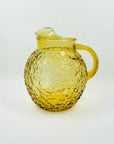 1970s ITALIAN AMBER BARK GLASSES