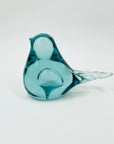 1960s SWEDISH BLUE GLASS BIRD PAPERWEIGHT