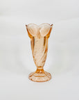 ART DECO PINK FOOTED VASE