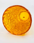 WHITEFRIARS ORANGE BARK GLASS VASE