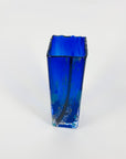 1980s AUSTRALIAN ART GLASS COBALT BLUE VASE