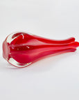 RED SWUNG VASE