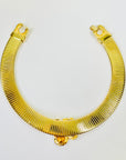 1980s GIVENCY TUBOGAS LINKS DIAMANTÉ PENDANT NECKLACE