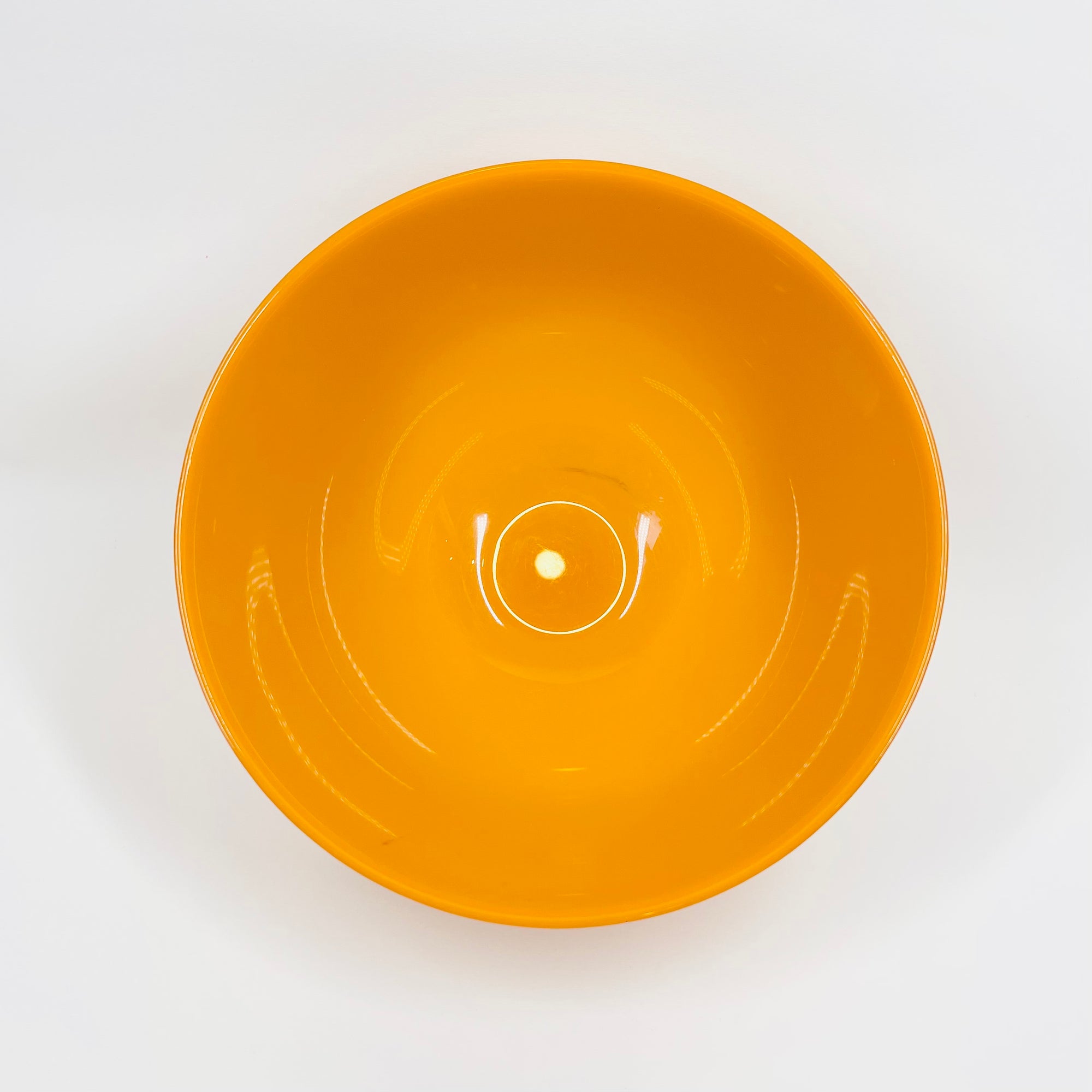 1960s COLORA GLASS BOWL BY SVEN PALMQIST FOR ORREFORS
