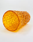 WHITEFRIARS ORANGE BARK GLASS VASE