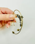 VINTAGE CHRISTIAN DIOR DIAMANTE J’ADIOR HOOPS PIERCED EARRINGS