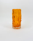 WHITEFRIARS ORANGE BARK GLASS VASE